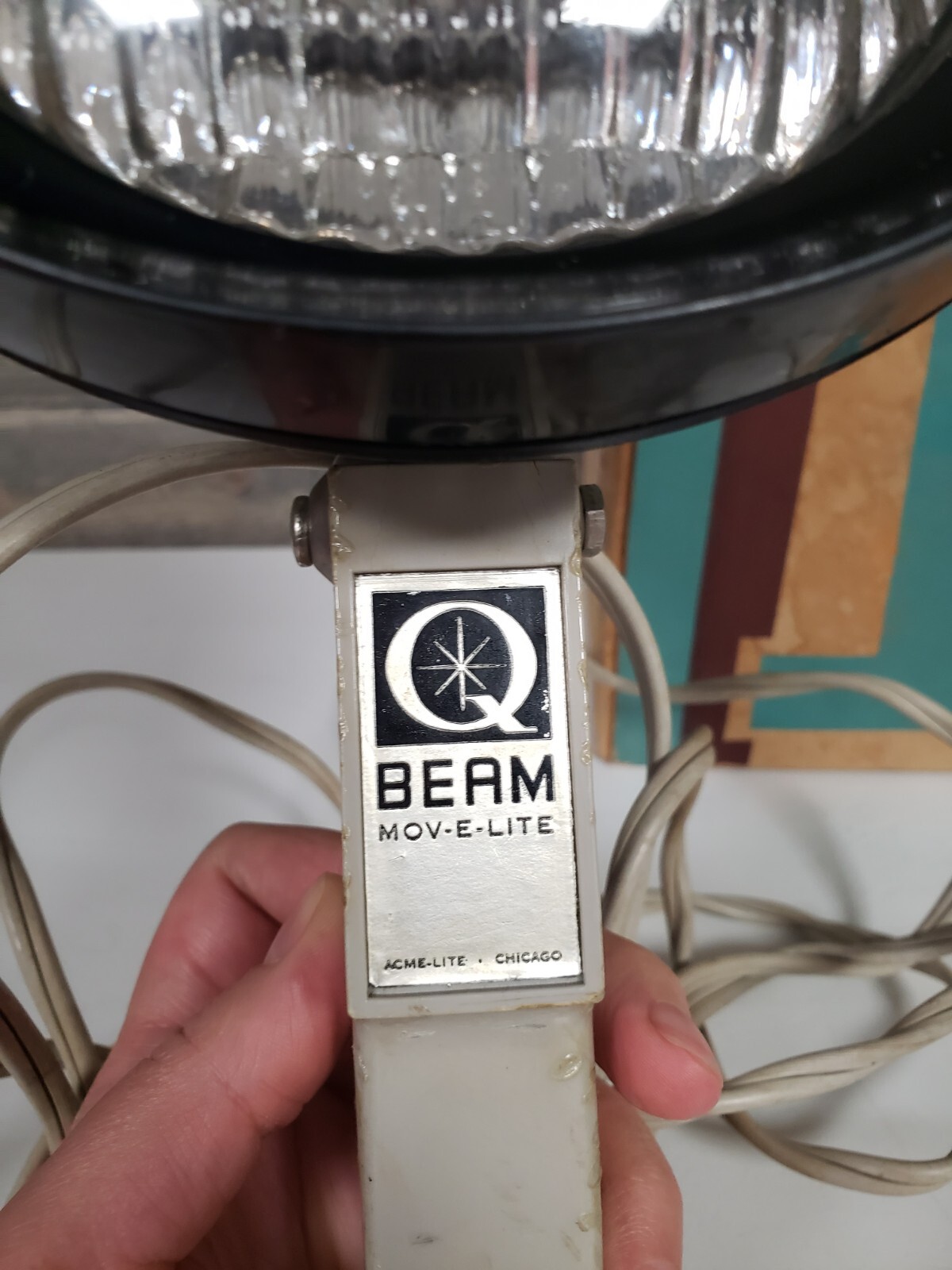 VINTAGE QUARTZ Q BEAM MOV E LITE ACME-LITE CHICAGO MODEL #77 650W 120V WORKS