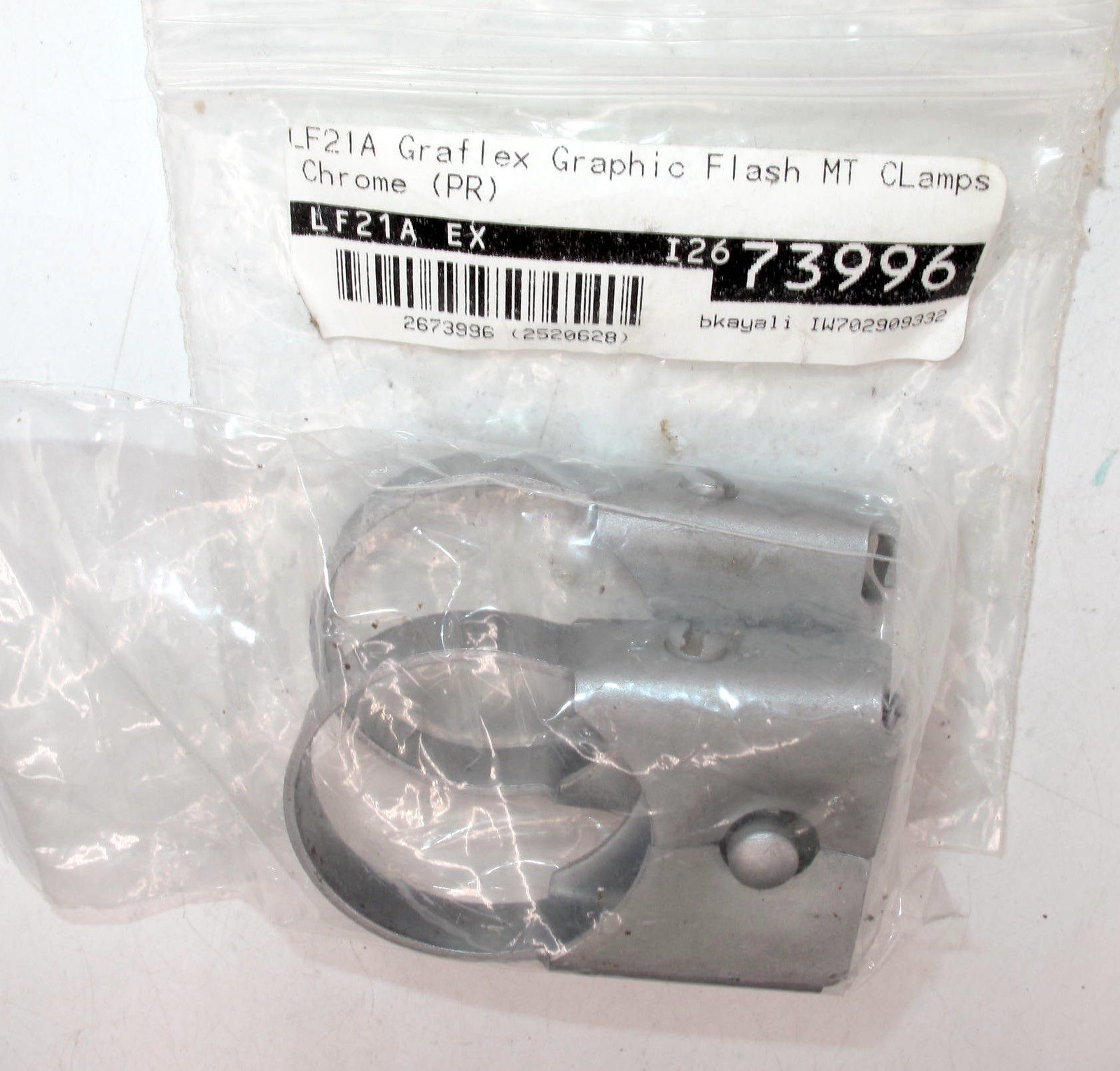 *GREAT* SET OF 2, GRAFLEX GRAPHIC FLASH MT CLAMPS-IN PACKAGE
