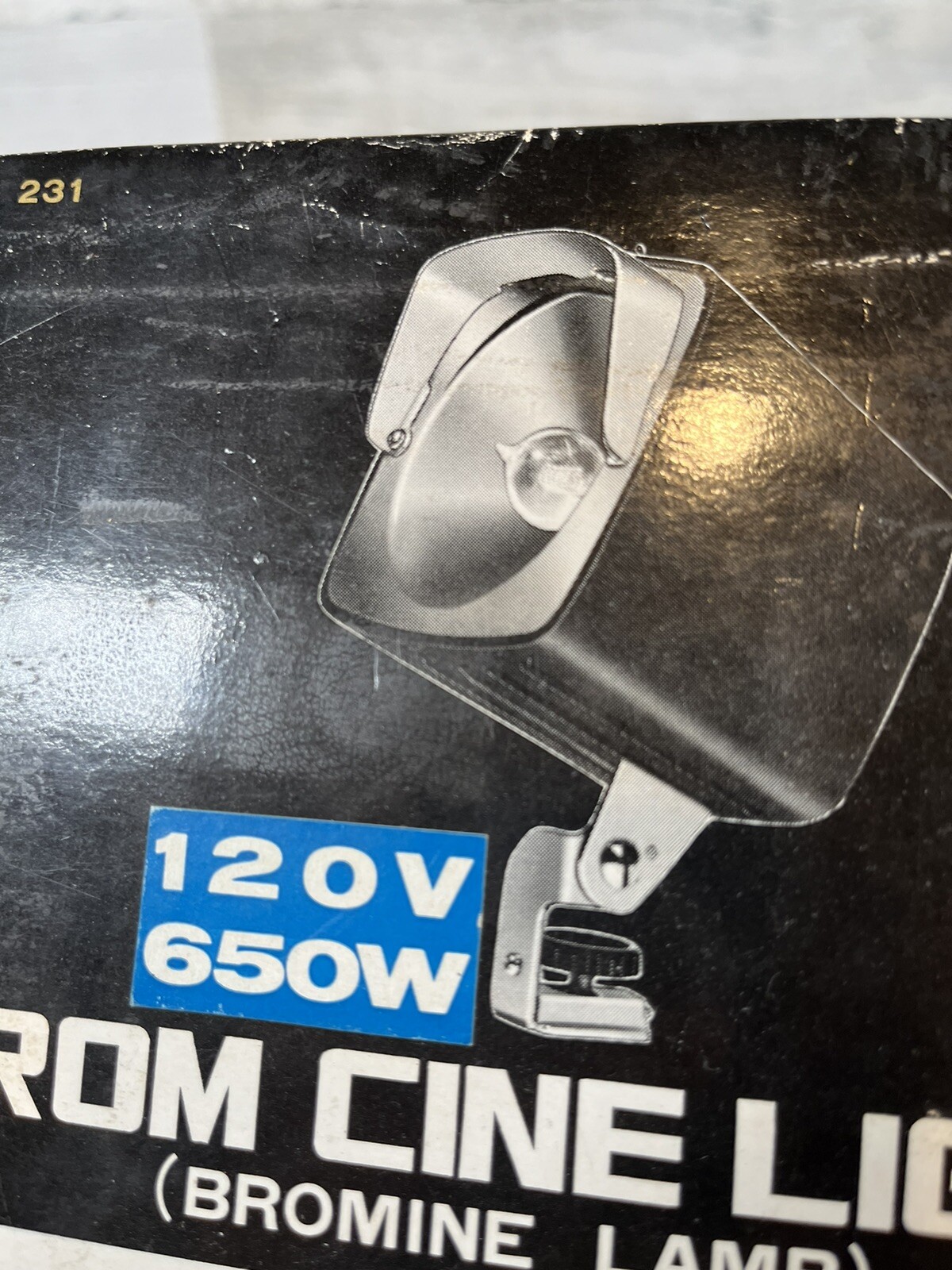 VTG LPL Brom Cine Light Bromine Lamp 120V 650W Photo Accesories Complete in Box!