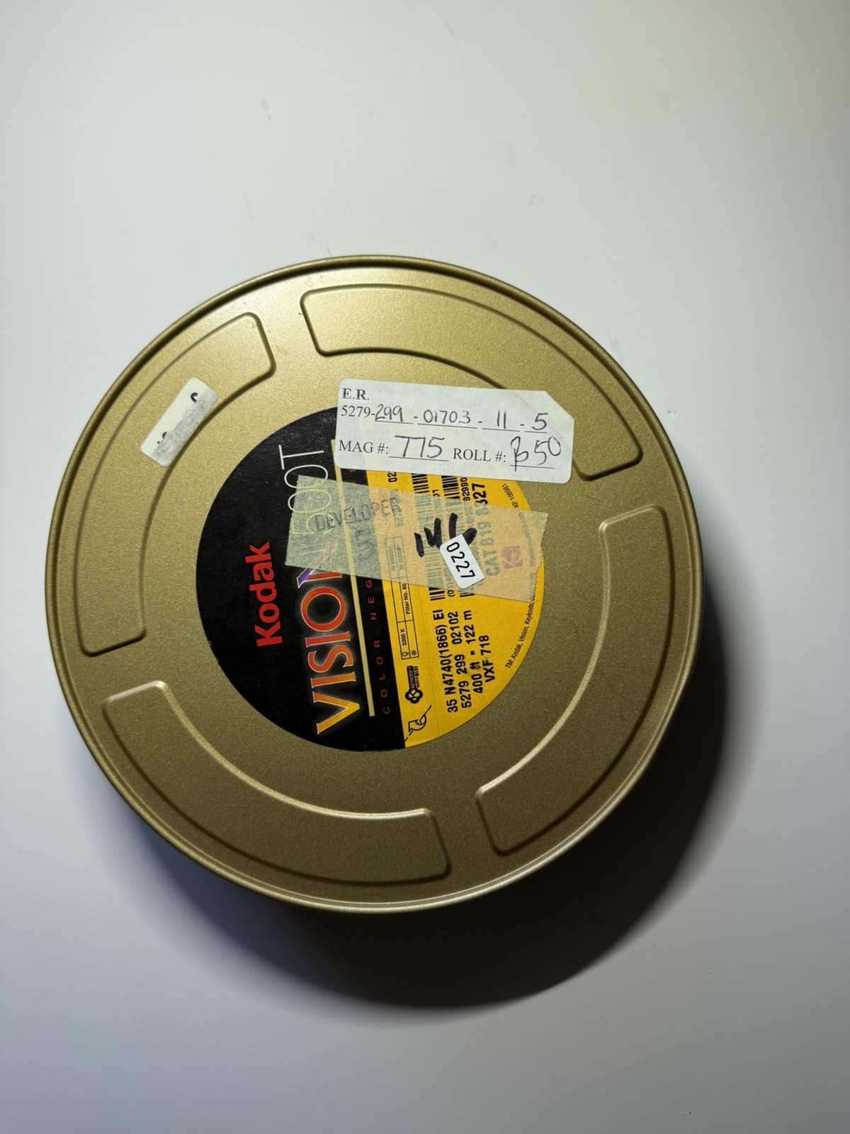 Empty Kodak Vision 500T Color Negative Tin Case/Holder for Film – Canister Only
