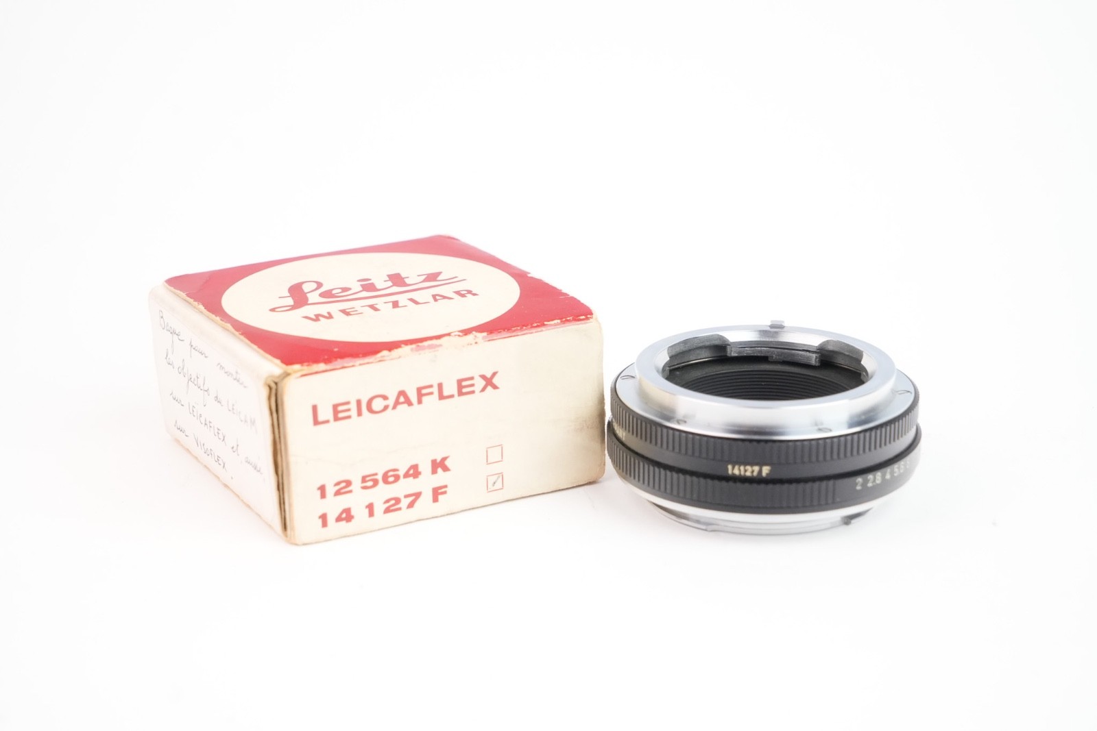 Leica 14127F Visoflex to Leicaflex Lens Adapter Ring.