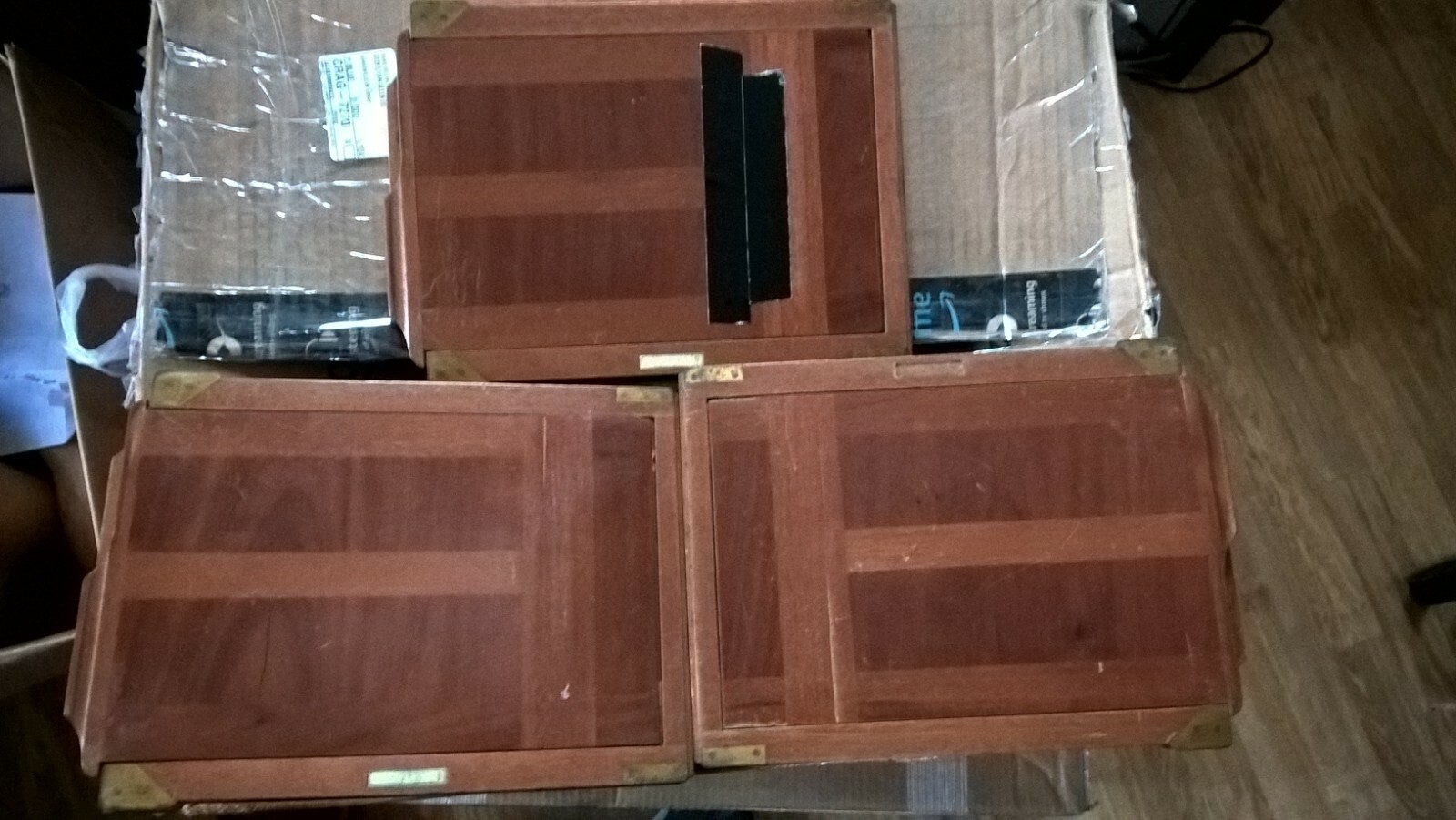 VINTAGE WOODEN DOUBLE DRAW SLIDE EXPOSURE PHOTOGRAPHY FRAME