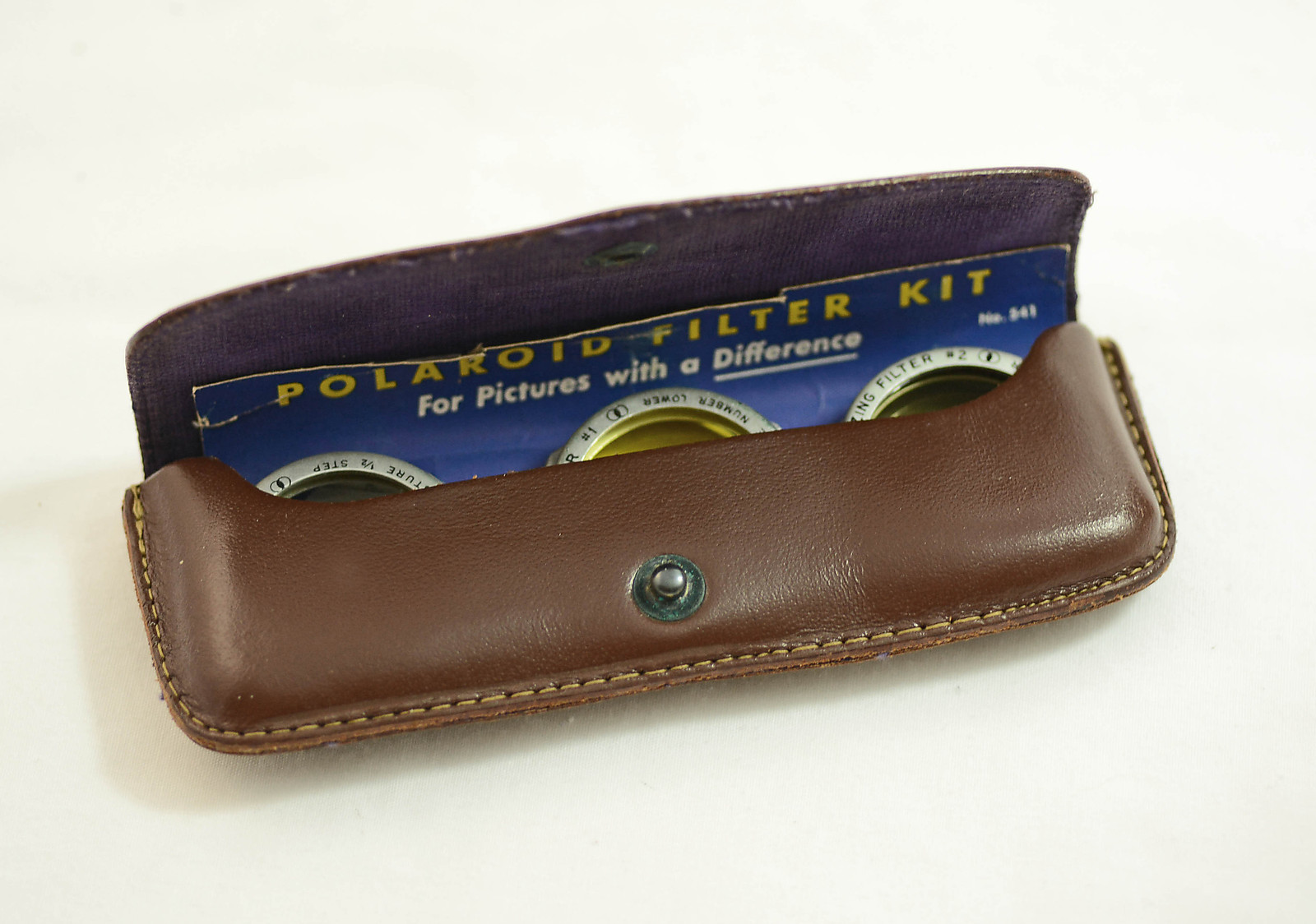 VINTAGE POLAROID 3PC FILTER SET WITH CASE AND INSTRUCTIONS