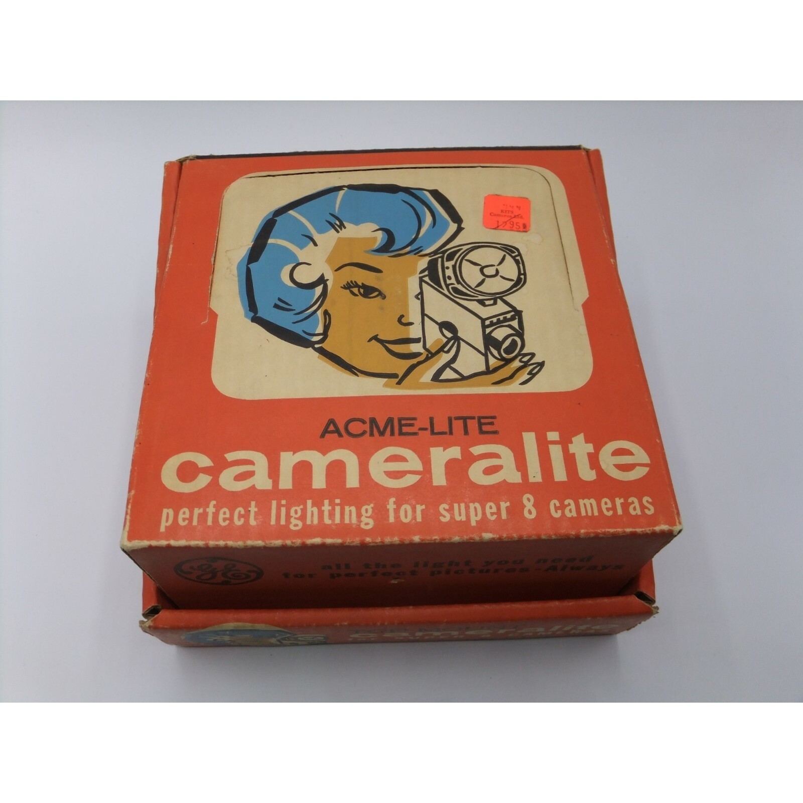 Cameralite General Electric Top Mount Light for Super 8 Cameras Acme Lite 91-DWA