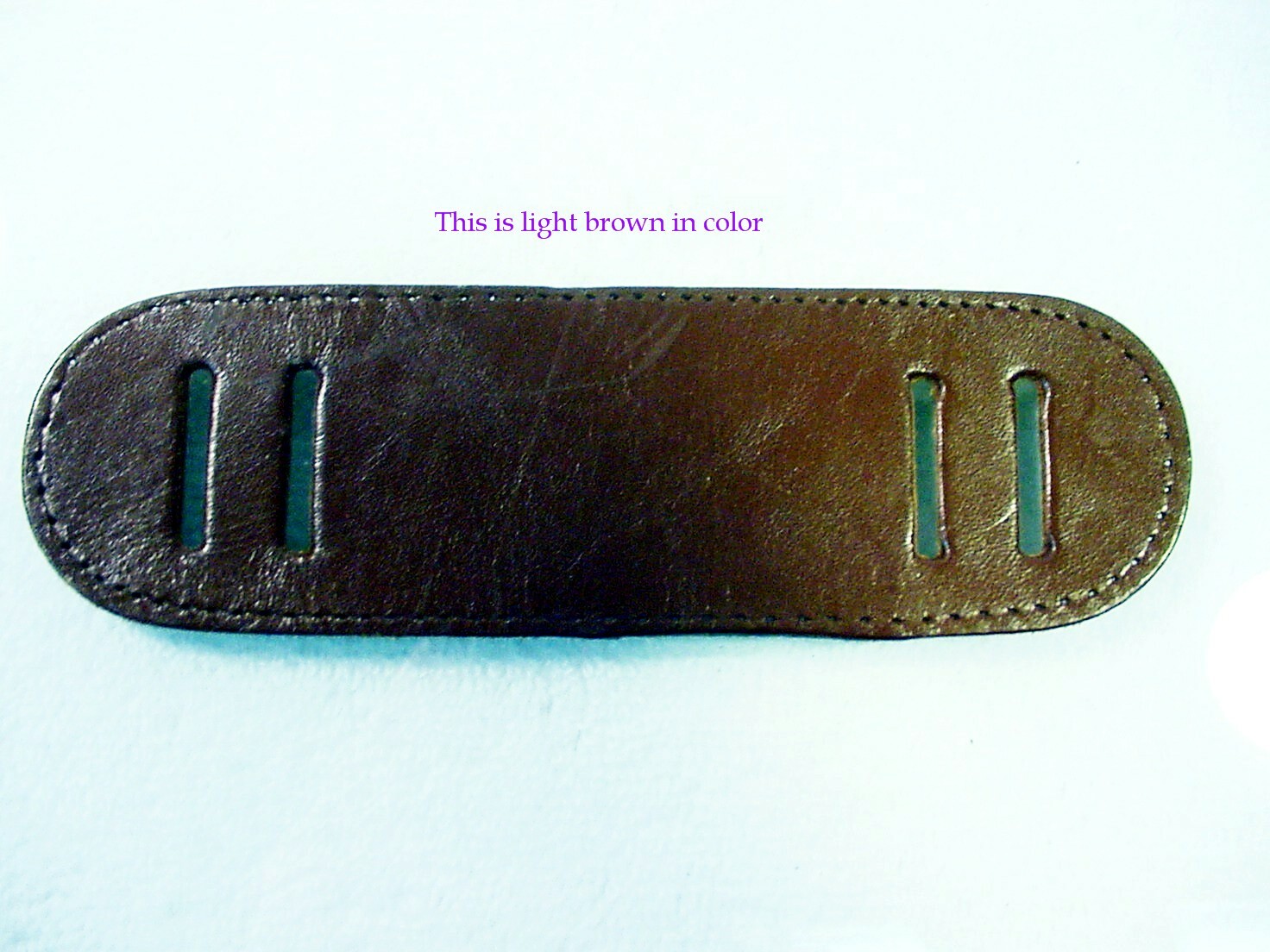 Camera Strap Pad Leather 6″ | Vtg | Genuine Generic | Brown | NOS | New | $8.55