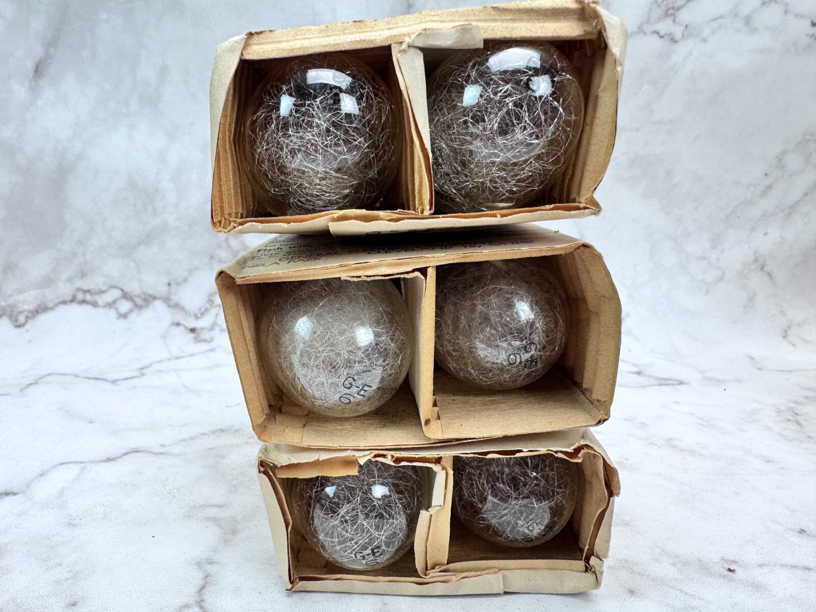 Vintage GE PH6 Photoflash Lamps Class FP Focal Plane Package of 12 Bulbs