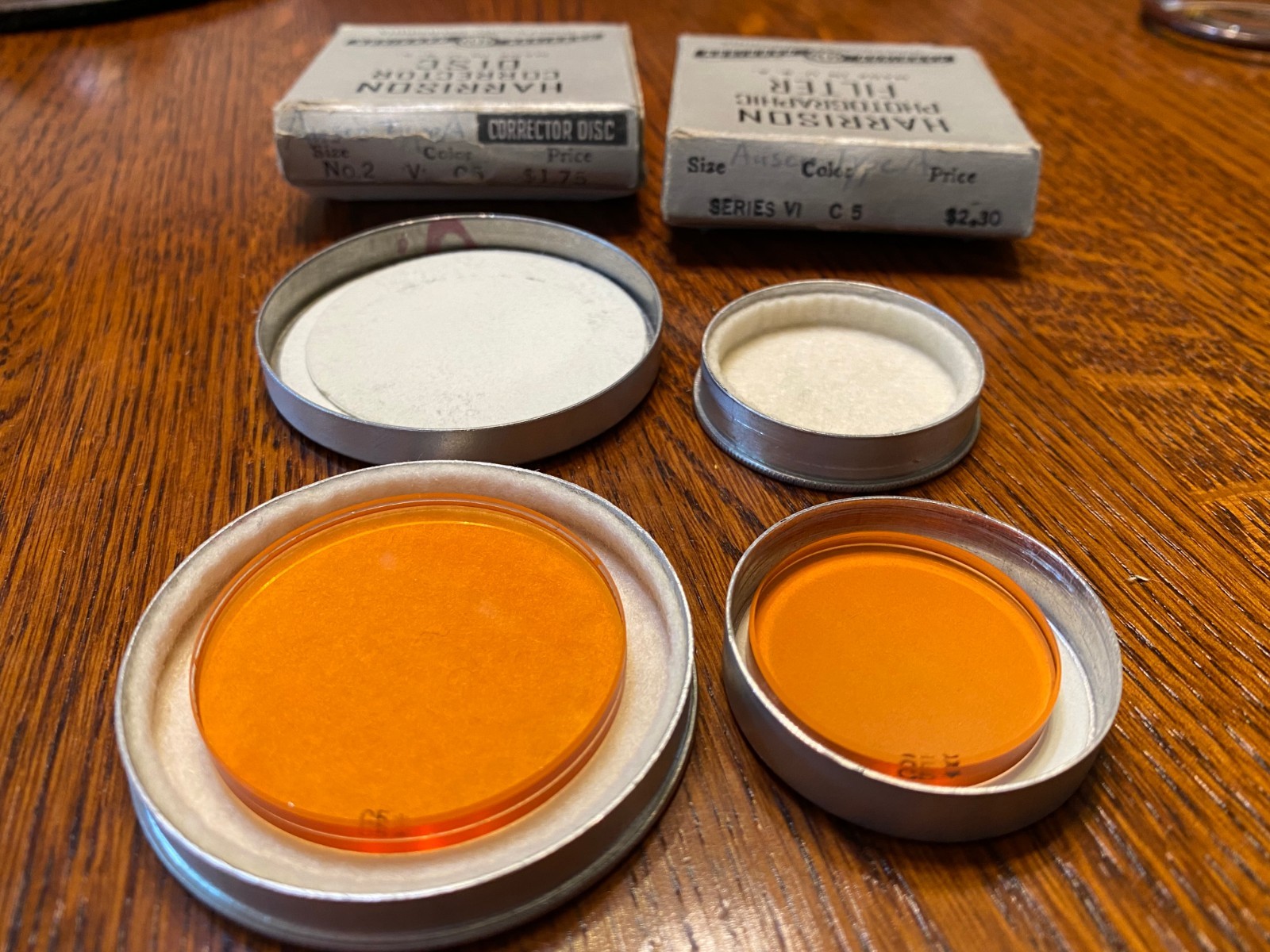 2 Harrison Corrector Disc Filters Series 5,6 Orange C5 V,VI