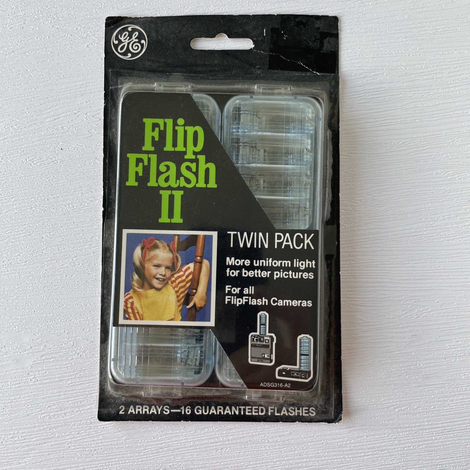Vintage GE Flip Flash II Twin Pack Flash Packs for FlipFlash Cameras