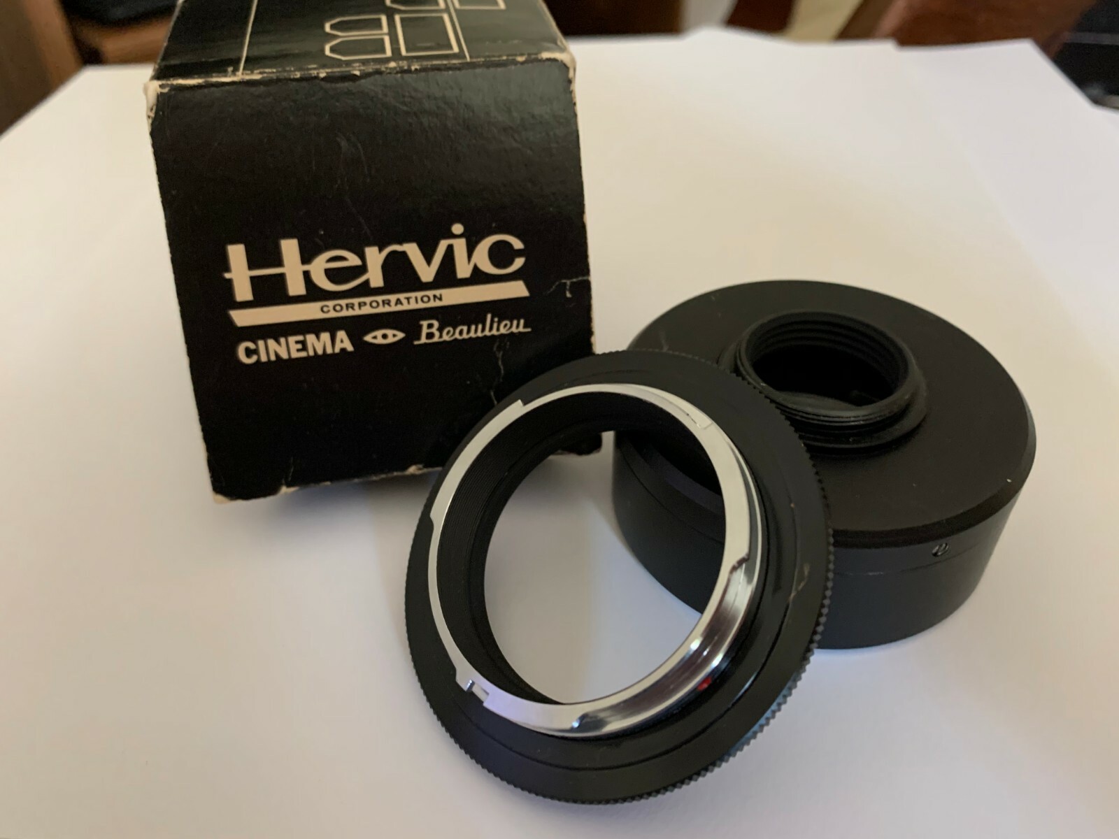 Minolta Adapter to “C” Mount – Box marked “Hervic, Beaulieu, 01-918