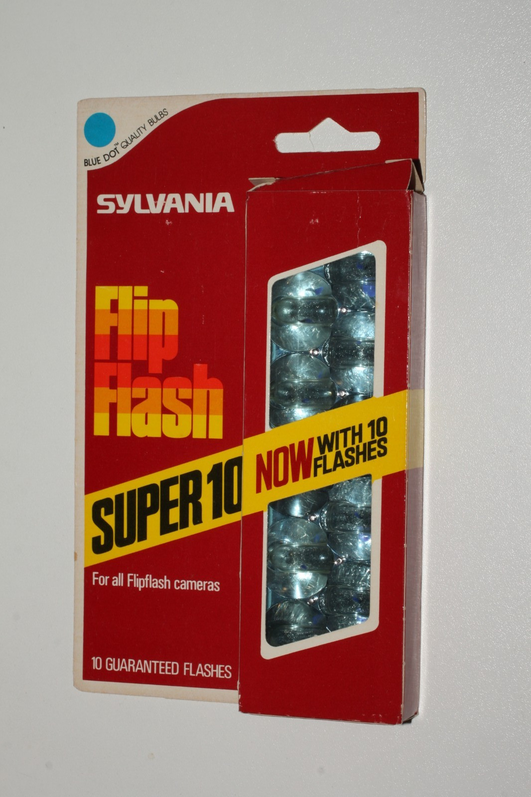 Vintage Sylvania Flip Flash Bulbs Super 10 Blue Dot 12 Packages 120 Lamps