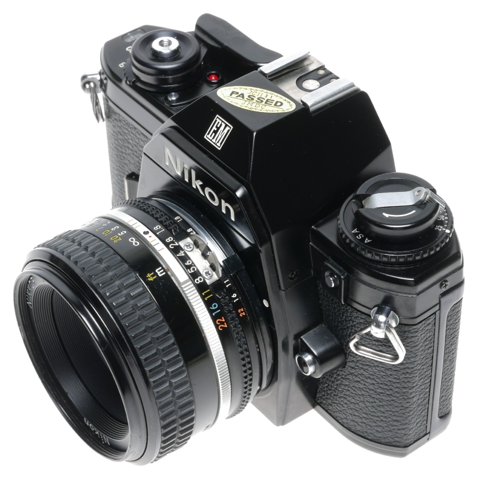 Nikon EM 35mm SLR Film Camera Nikkor 1.8/50 Lens