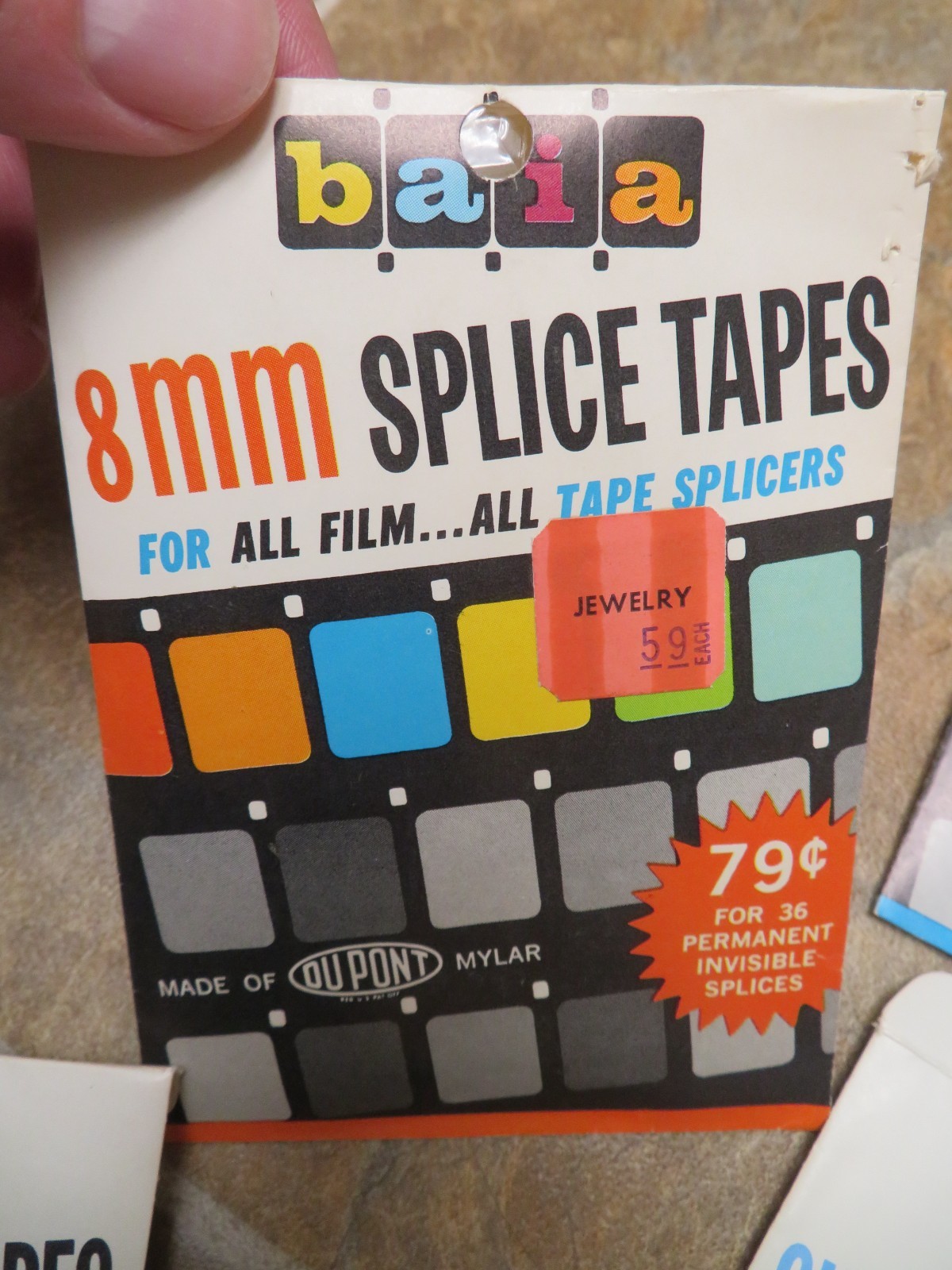 Lot of baia Super 8 mm Splice Tapes For Movie Editing