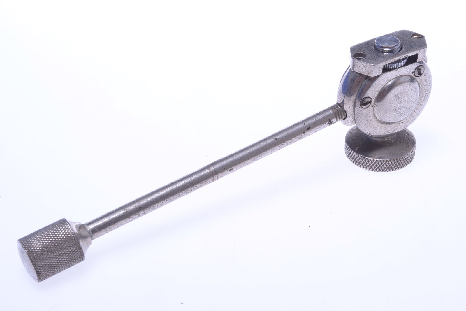 ✅ ANTIQUE 2 WAY SMALL BALL & SOCKET TRIPOD HEAD FOR 35MM NICKEL PLATED 64