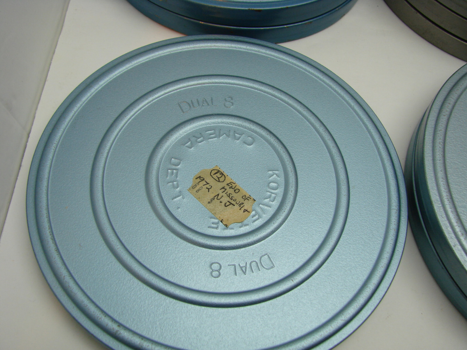 Vtg Dual 8mm 7” Metal Movie Film Reel Cans Only No Reels Fox Furrs Your Choice