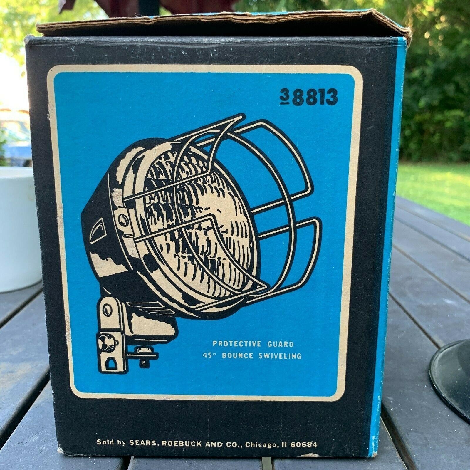 Vintage Sears Super 8 Movie Light, Model 38813, Sealed Beam, 250W, From 1960s