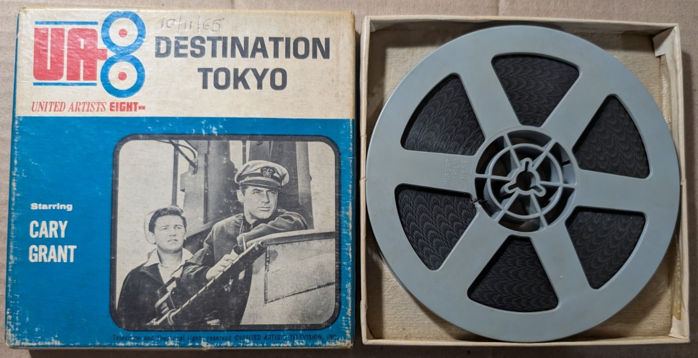 Super 8 Destination Tokyo With Cary Grant , 8mm United Artists Eight
