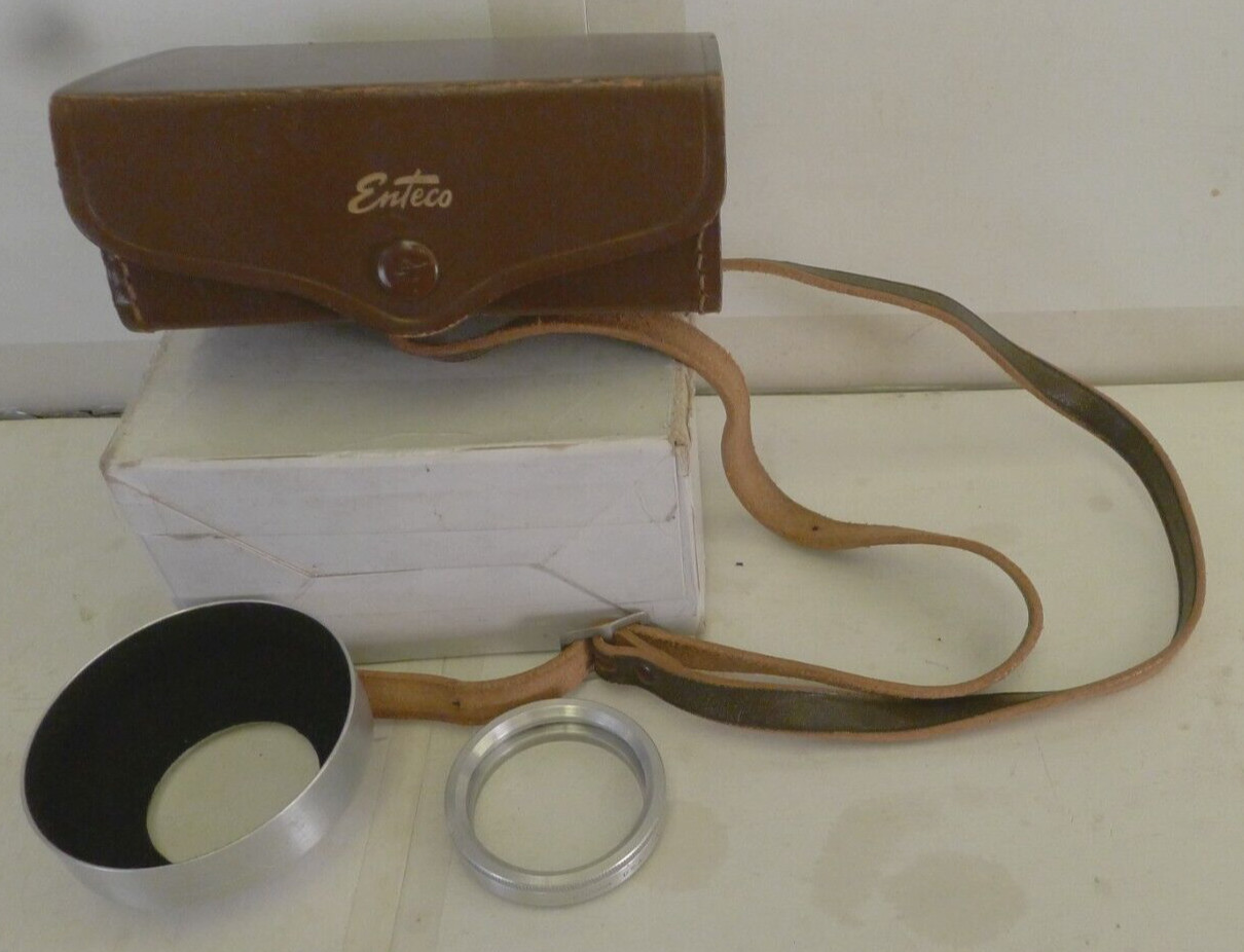 Enteco Lens Hood Ser VI, Adapter Ring Ser VI No 61 & Leather Case with Strap