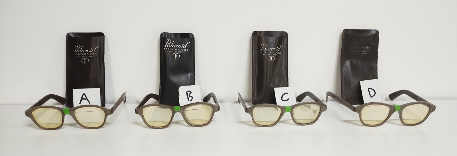 RARE FIND! Vintage 1940/50 Polaroid 3D Glasses #717 With Slipcase Buy 1-4!