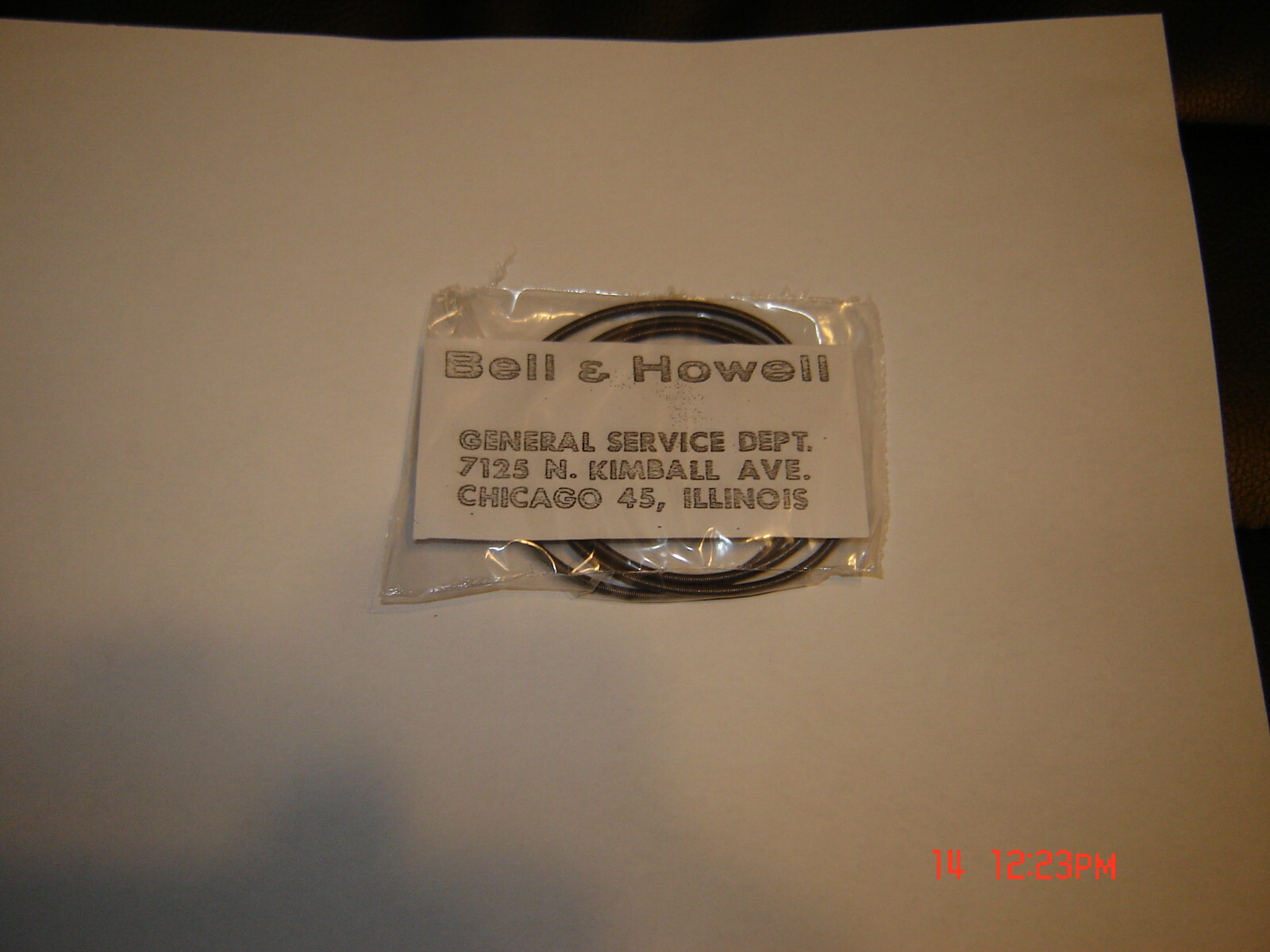 REWIND Spring Belt for Bell & Howell 16mm sound projectors Part# 27947 New Belt