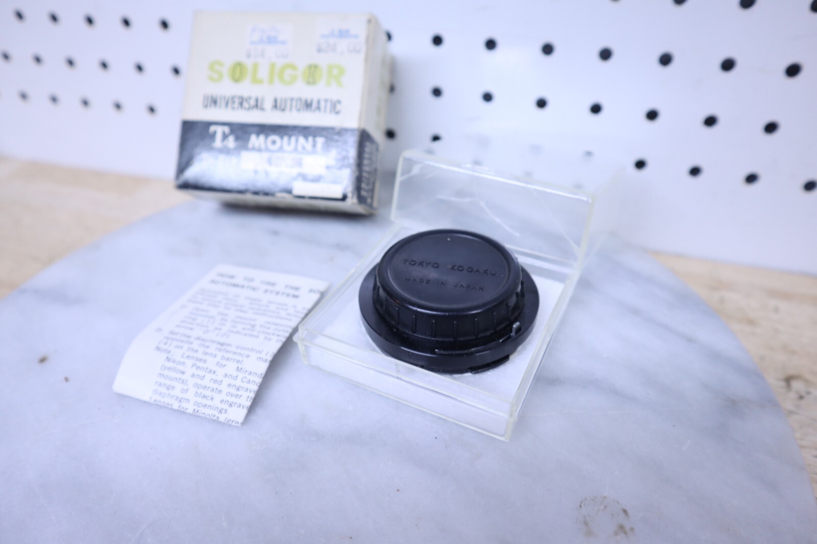 Nice Used Vintage Topcon Fit T4 Lens Mount Adaptor Badged Soligor W/ Case Box!