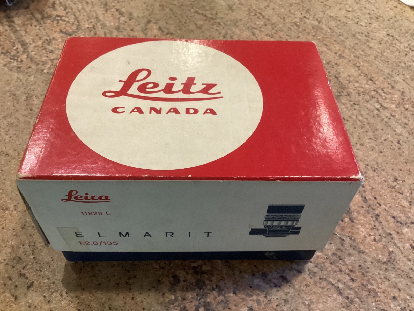 Leica 135mm F2.8 M Canada box only. Made by E. Leitz. 1970’s vintage.