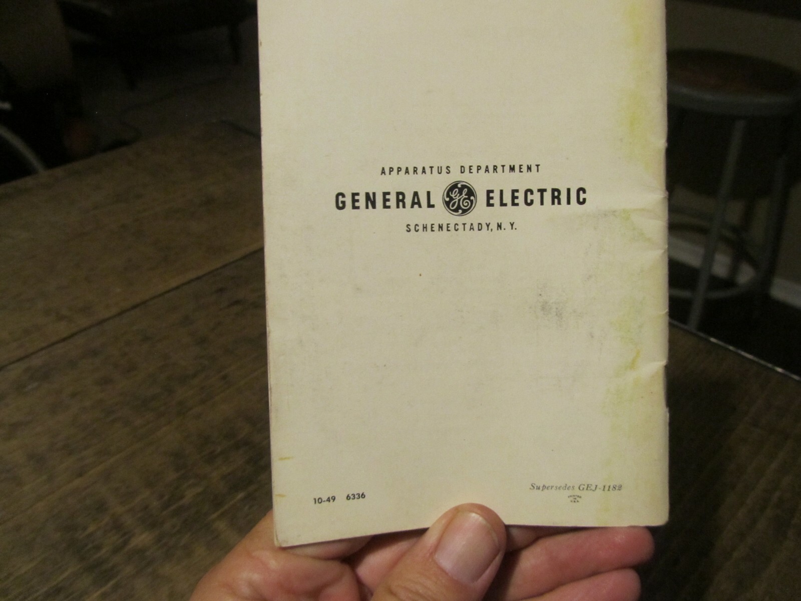 GE Exposure Meter PR-1 Manual Original 1948 Camera Book