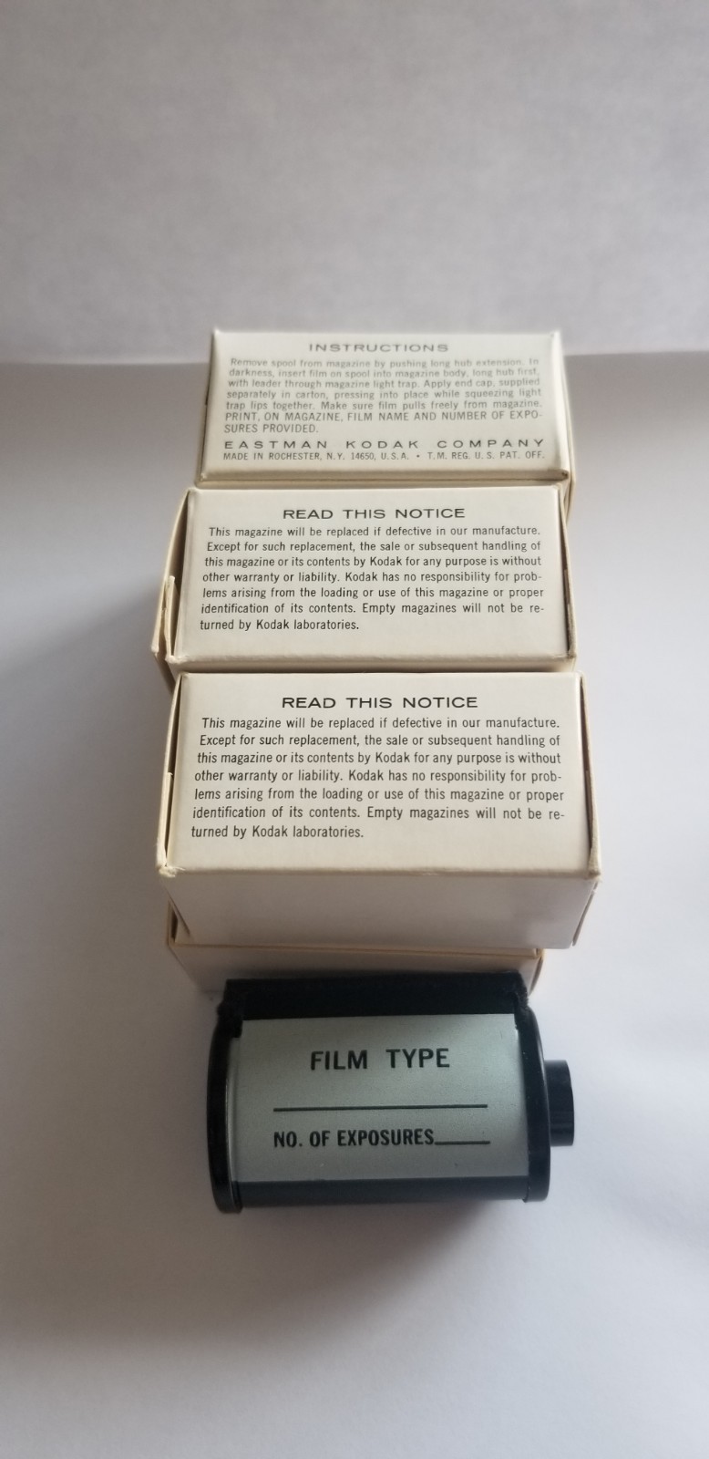 Kodak Snap-Cap 135 Magazine New Old Stock Lot of 7 J770
