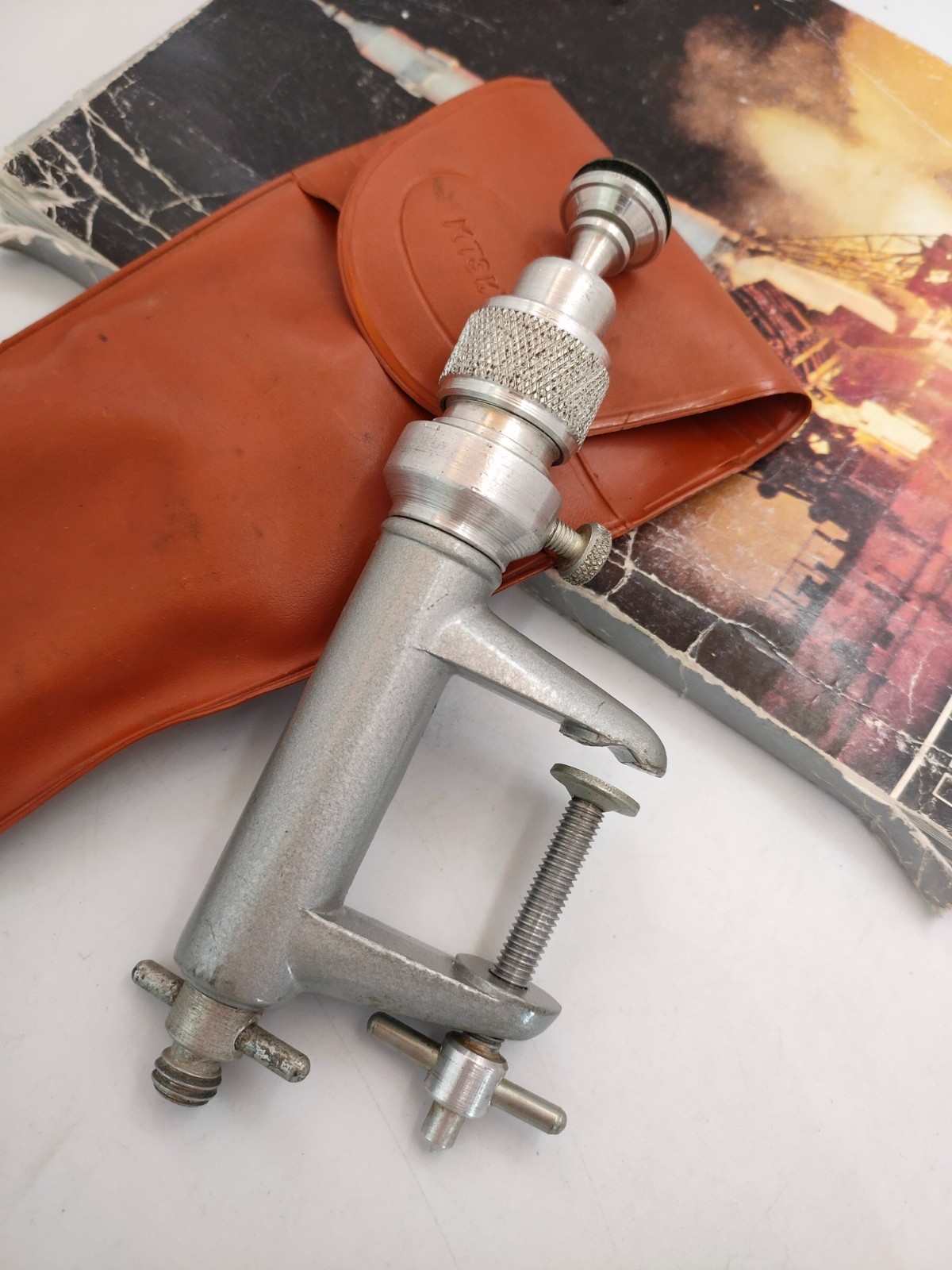 Universal photo tripod with original case 1960е mount
