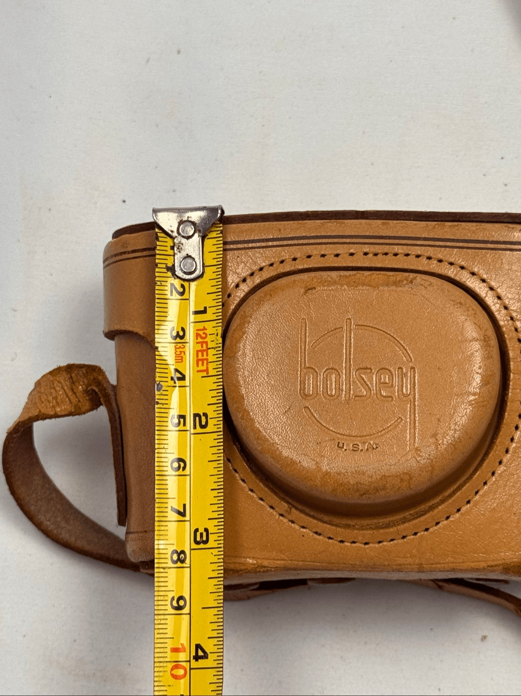 Vintage Bolsey Leather Case for Bolsey B2 – 35mm Camera/Light Brown