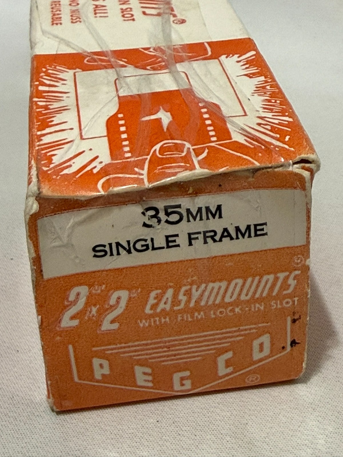 Lot (100) Peg Co. 2″x2″ SF Easymounts 35mm Film Frames New NOS Box