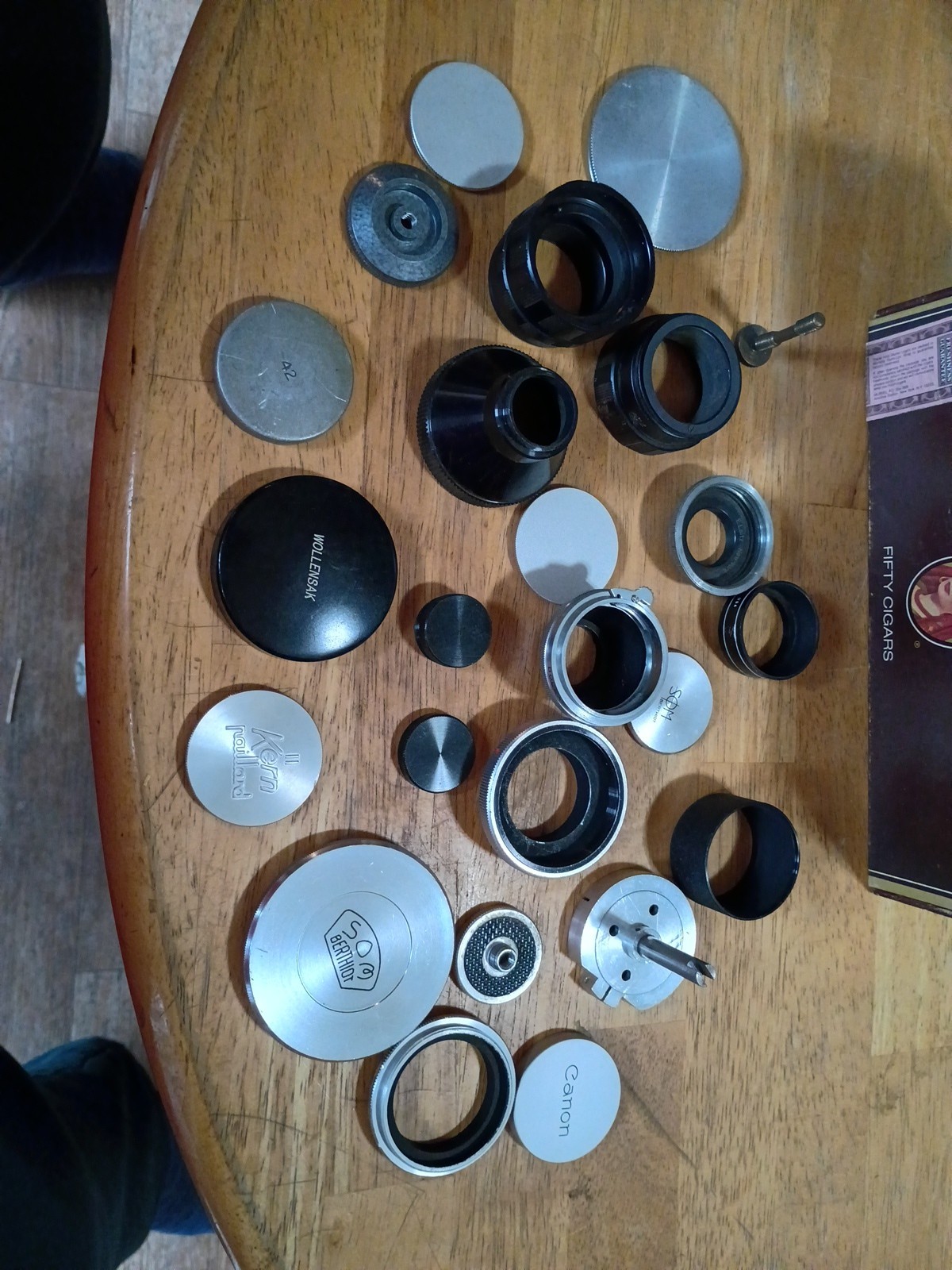Lot of Assorted Vintage Camera Accessories and Lens Caps Holder More