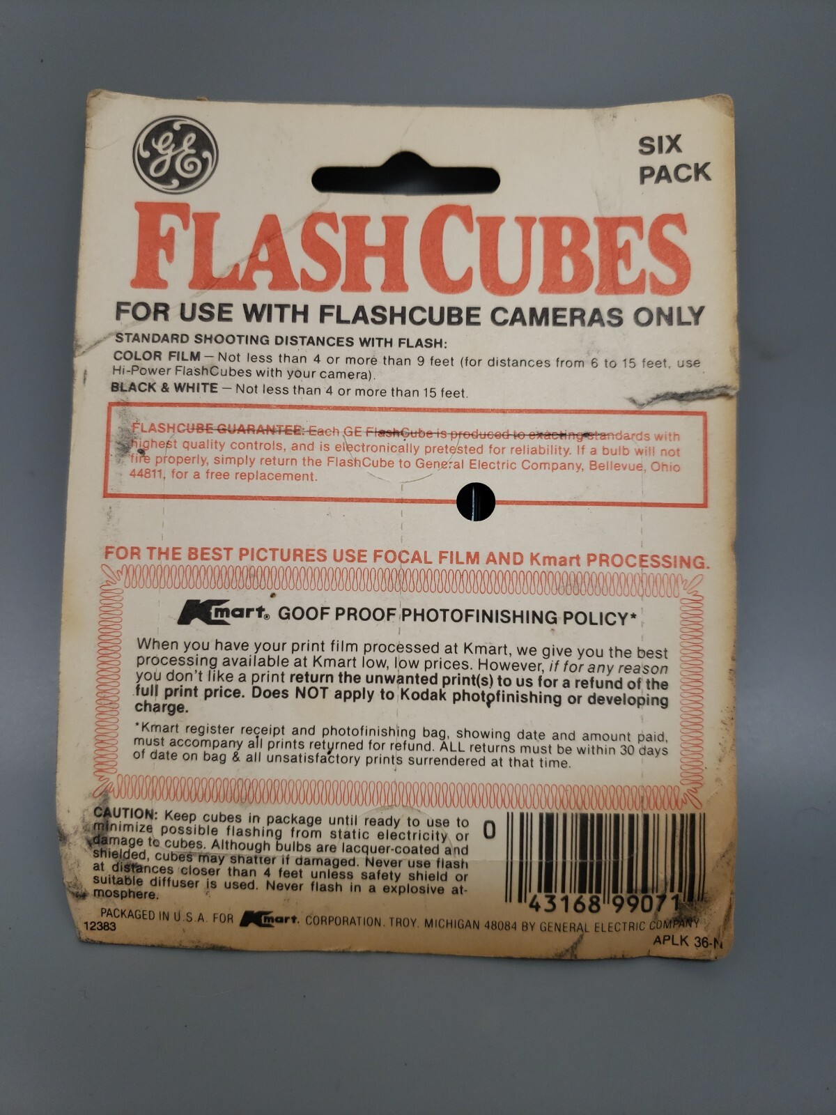 Vintage GE Flash Cubes New Open Box of 3