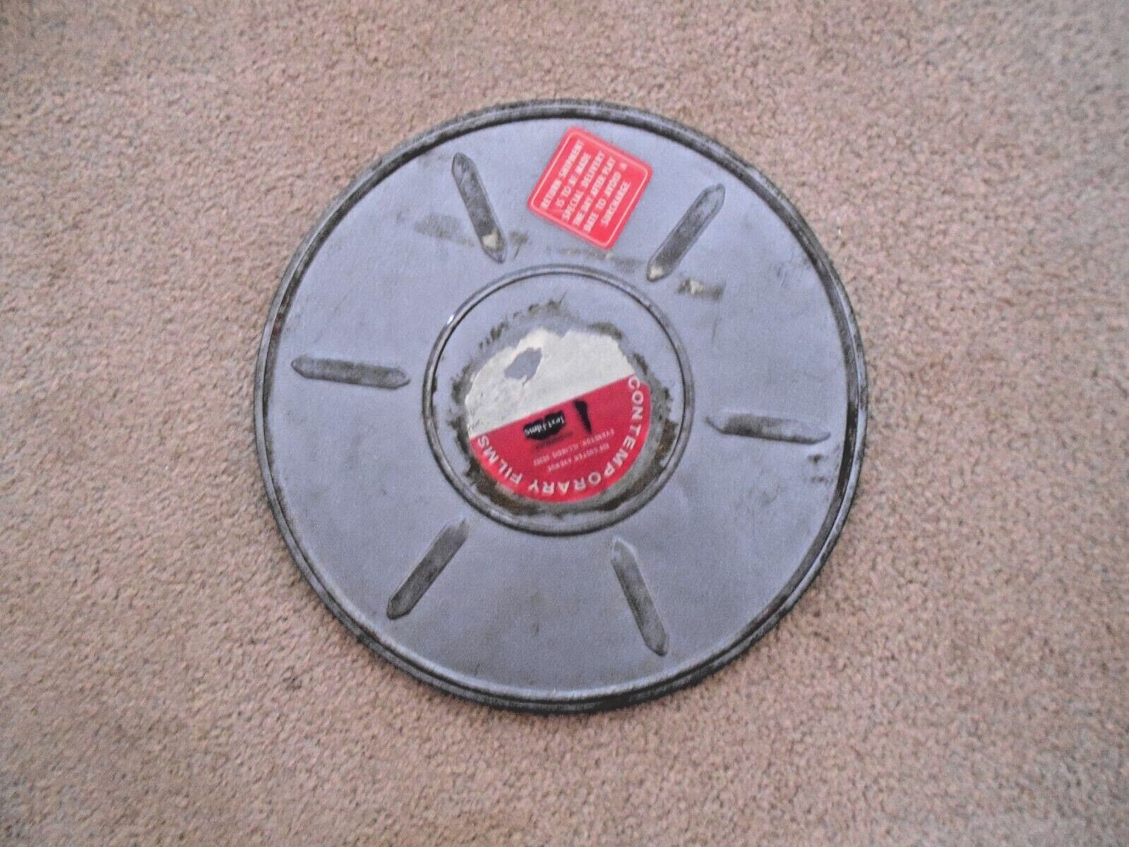 Empty Gray Metal 1200 ft. Reel in Can