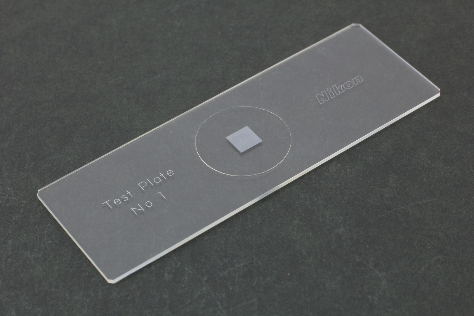 [Unused] Nikon Objective Micrometer Test Plate No1 From JAPAN