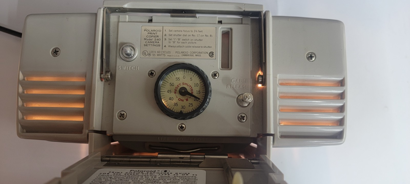 POLAROID–MODEL 240–PRINT COPIER–TYPE 40 SERIES FILM