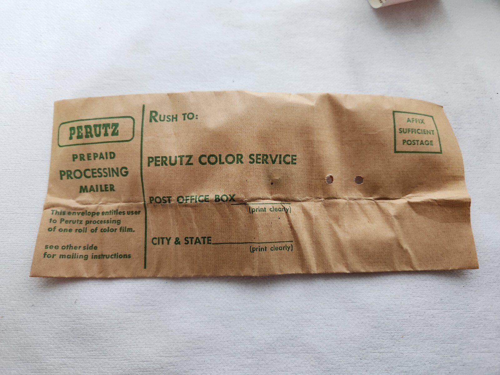 Vintage Perutz 35mm Film Canister Box Packaging