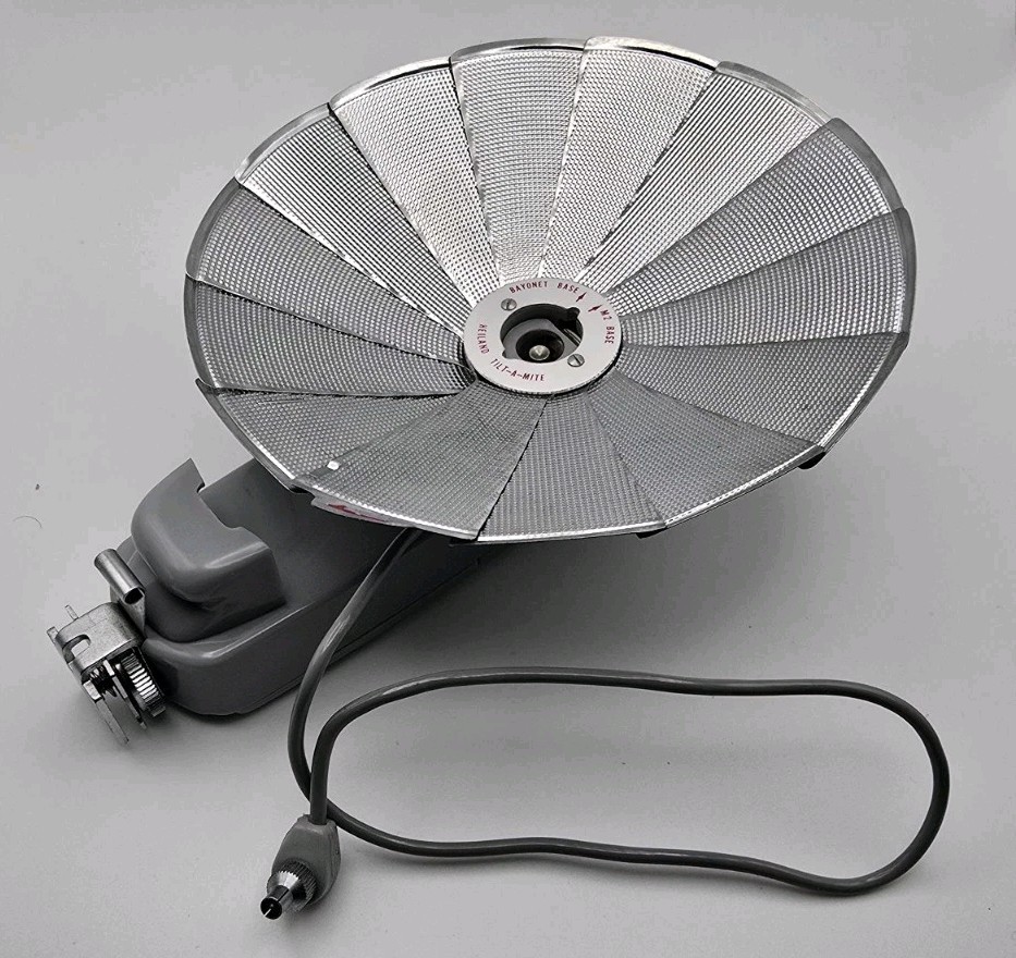 Honeywell Heiland Tilt-A-Mite Fan Light-Meter Flash Unit Case Manual Vintage