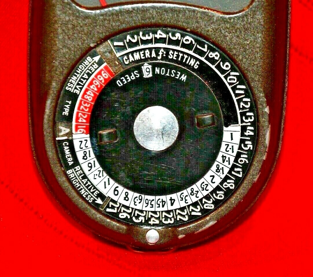 WESTON MASTER II, MODEL 736 VINTAGE LIGHT METER, FOR PARTS OR REPAIR, CLEAN COND
