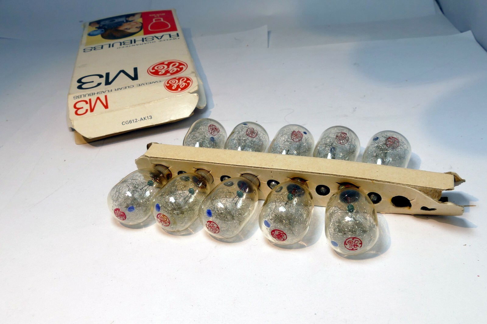GE M3 Clear Flashbulbs Camera Flash Bulbs pack of 11 lot