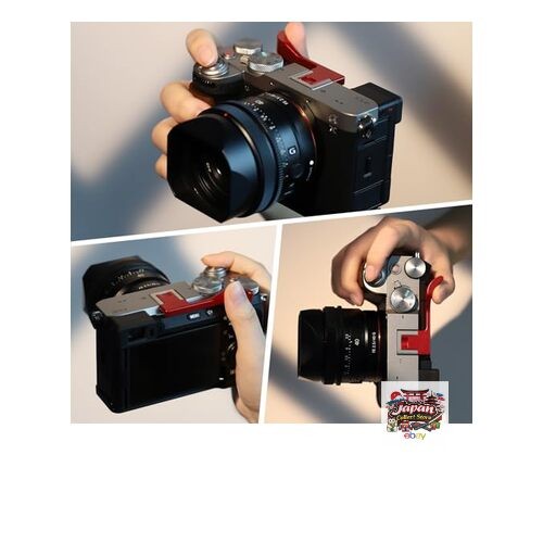 NEW Haoge Thumb Hand Grip for Sony α7Cii A7CR Camera Accessory Red Metal Hot