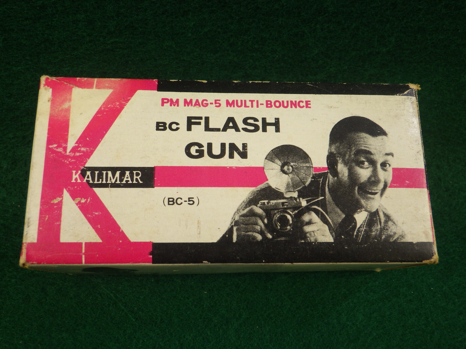 Vintage Kalimar PM Mag 5 multi bounce flash gun 1960s camera accessory
