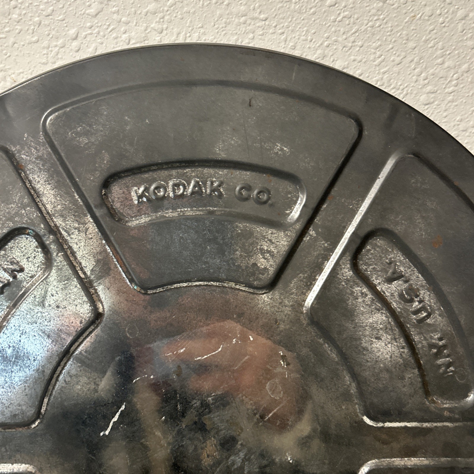 2 Vintage Eastman Kodak 35mm Film Can 2373- Empty Canister 11” Diameter USA Made
