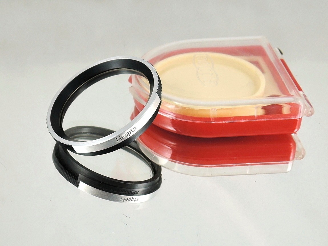 Flexaret UV B36 Filter Meopta Accessories Bayonet RARE + red plastic box.