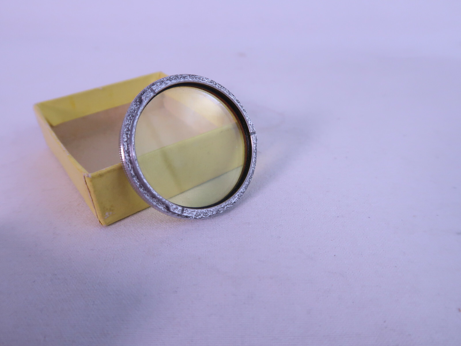 Vintage Genuine Rollei yellow filter Rolleiflex 4×4 Sport 2.8 lens. With keeper