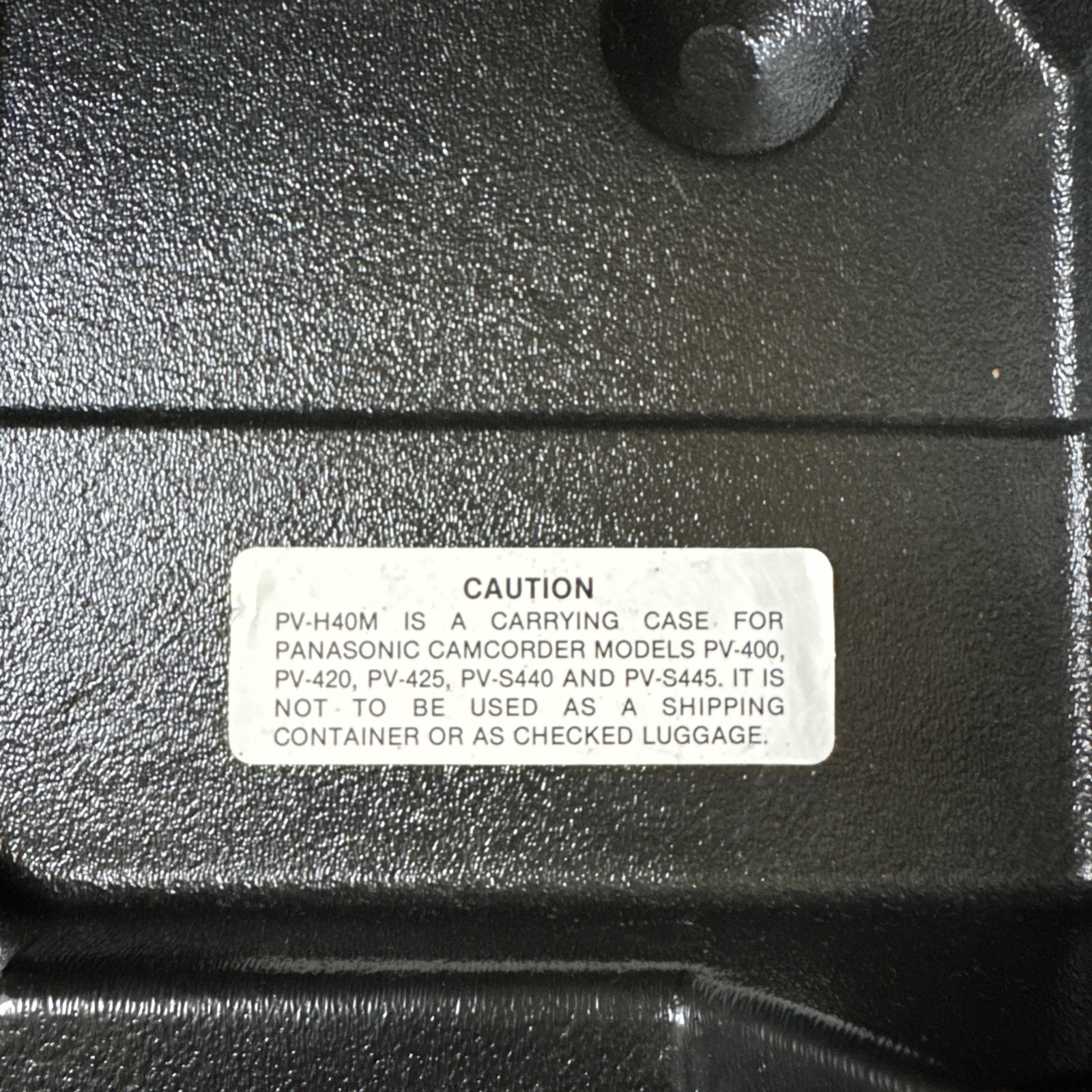 PANASONIC OmniMovie PV-H40M Hard Case – PV-420, PV-425, PV-S440 Compatible