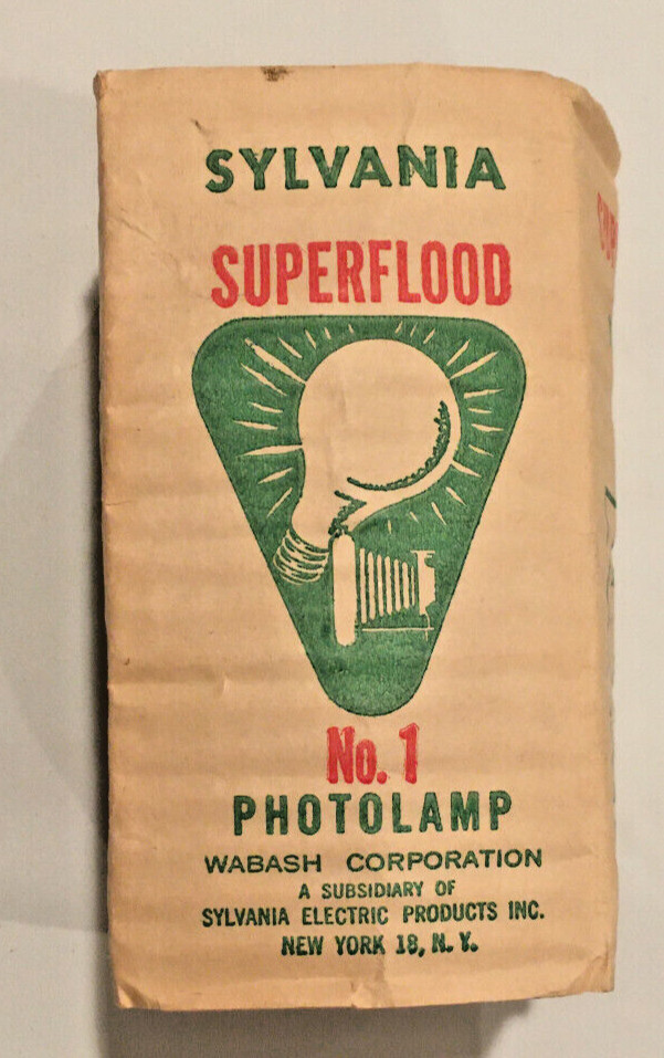 Sylvania Vintage Superflood Photo Lamps