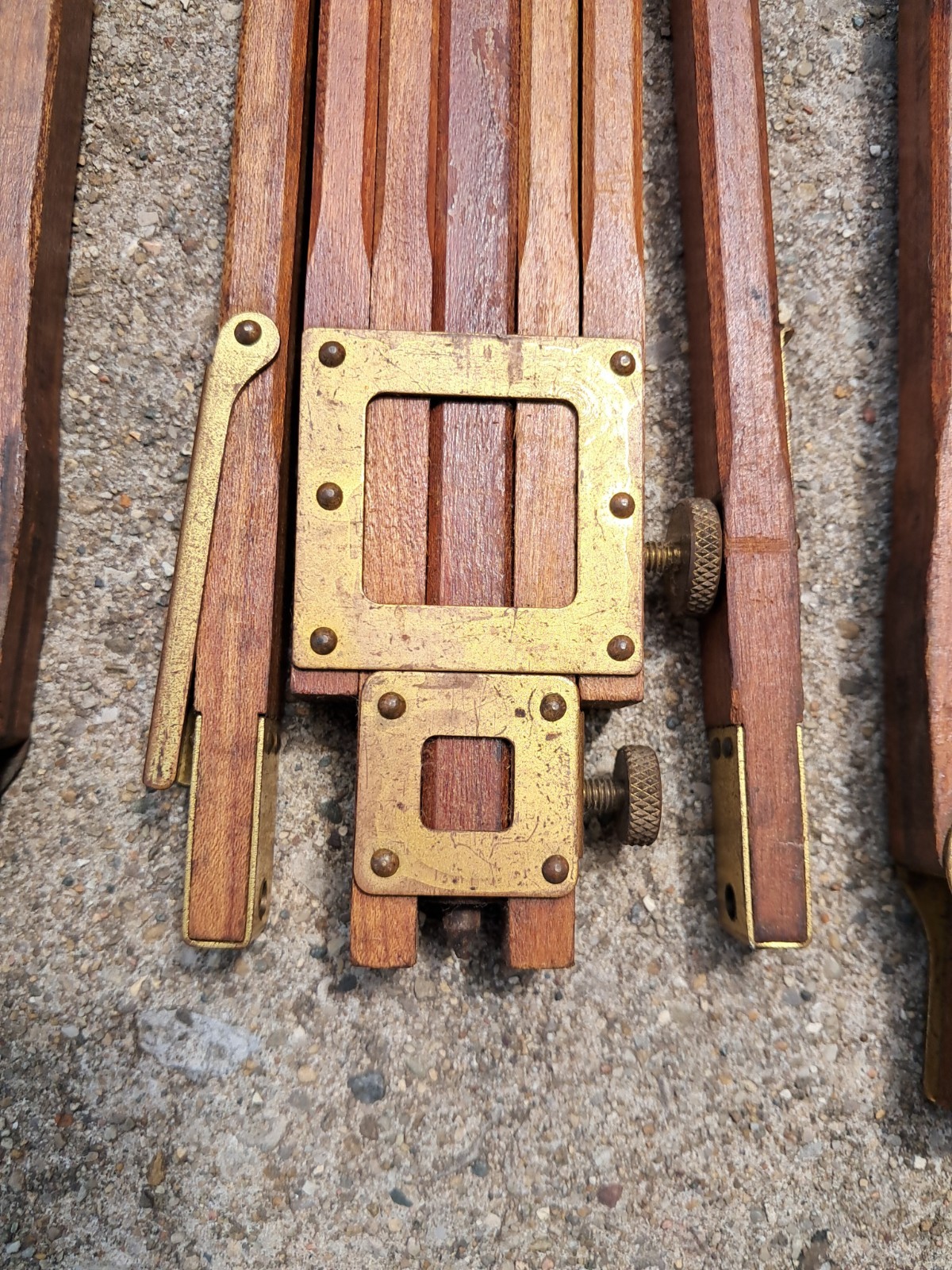Crown Tripod No. 1 Wood & Brass Folmer Graflex Corp Crown Rochester NY