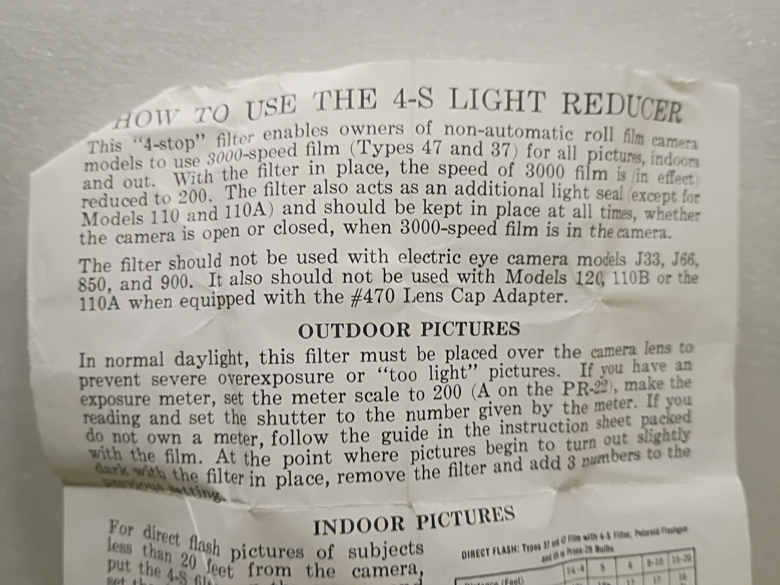 Polaroid 4-Stop Filter #451 ~ Perfect Condition ~ See Manual In Attached Photos