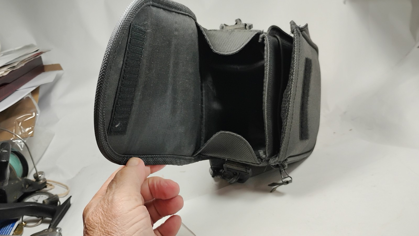 Vintage Kodak Black Camera Accessory Storage Carry Bag Case w/ Strap