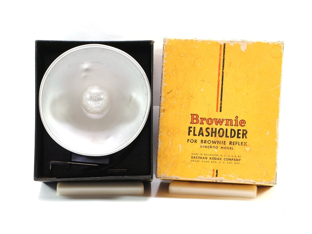Eastman Kodak Brownie 5″ Flasholder for Brownie Reflex Synchro Model Camera Box